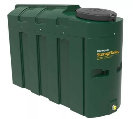 Harlequin 1000 Litre Bunded Oil Tank with Bottom Outlet Fitting Kit - 1000HQI