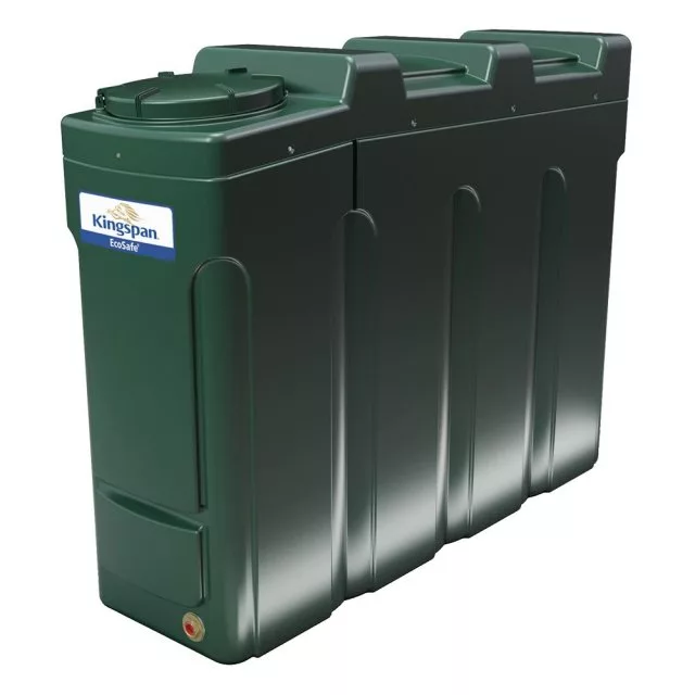 Titan 1400 Litre Slimline Bunded Oil Tank with Fitting Kit and Gauge - ESSL1400B