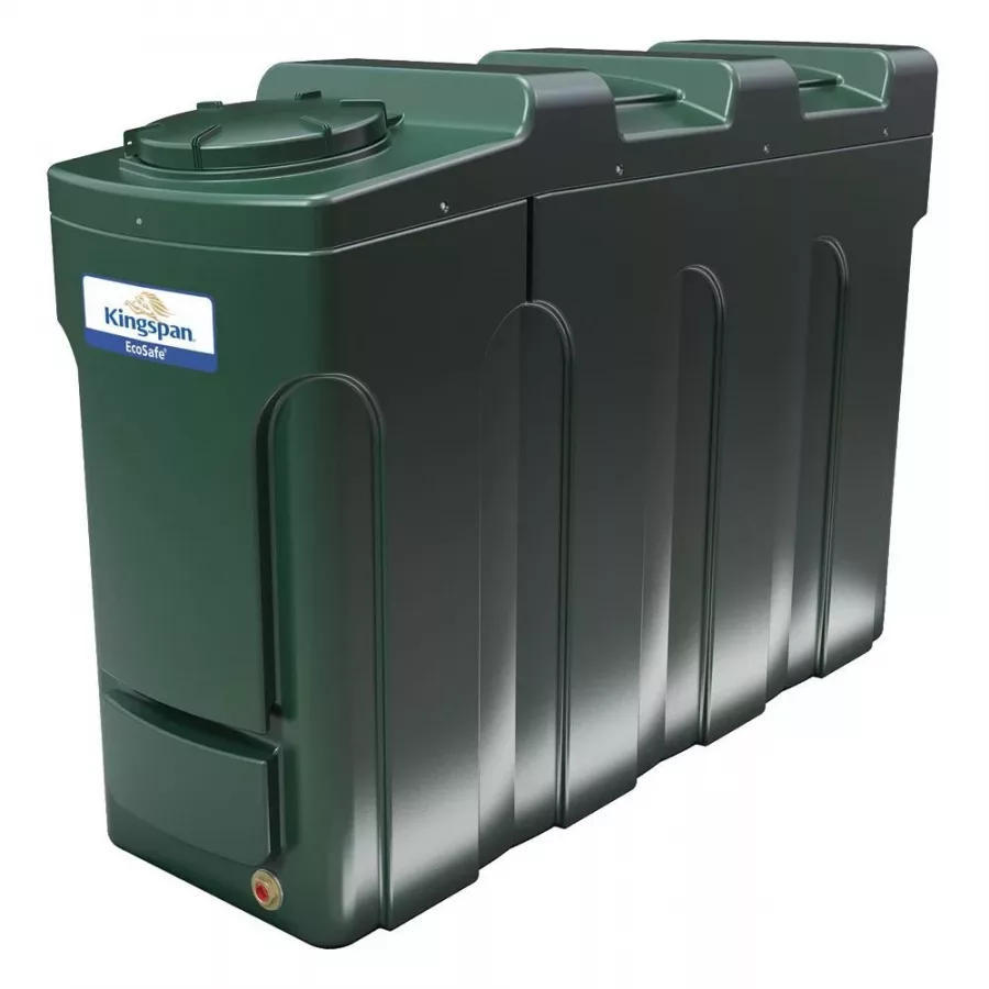 Titan 2000 Litre Slimline Bunded Oil Tank with Fitting Kit and Gauge - ESSL2000