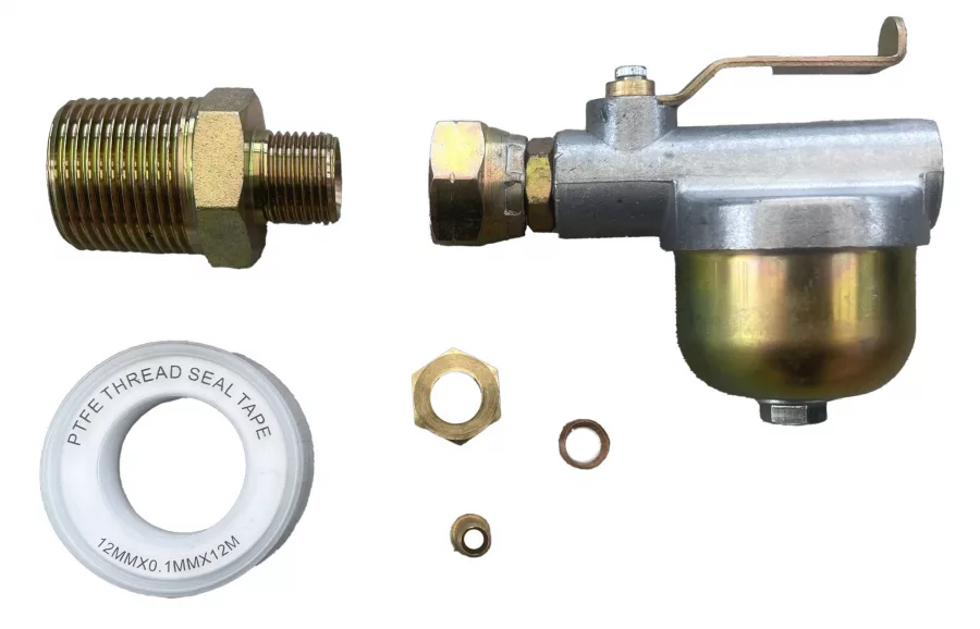 Heating Oil Tank Filter with Isolation Valve - Kerosene Oil Filter, Heating Oil Filter, Heating Oil Tank Filter Valve - Image 2