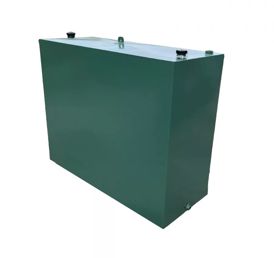 1100 Litre Single Skin Steel Oil Tank with Fitting Kit and Gauge