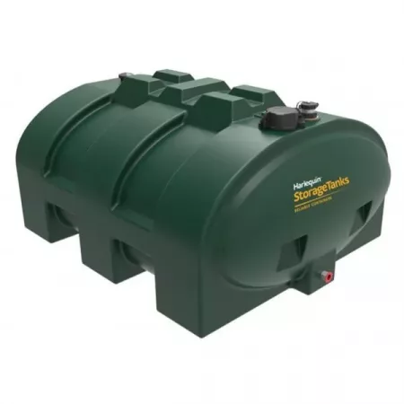 Harlequin 1200 Litre Low Profile Single Skin Oil Tank with Fitting Kit - 1200LP