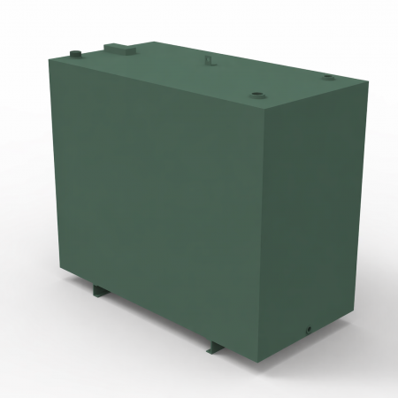 1200 litre bunded steel oil tank channel runners