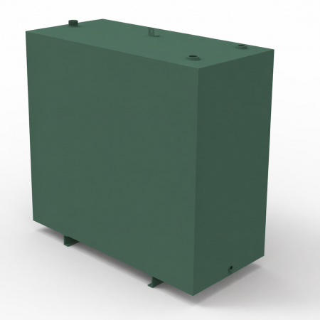 1240 litre steel oil tank channel runners