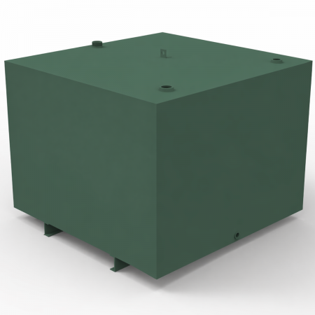 1350 litre steel oil tank channel runners