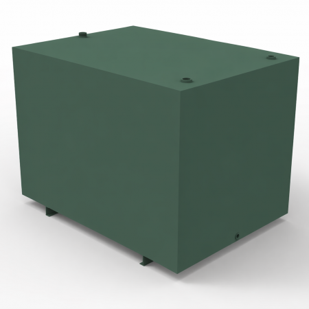 2500 litre steel oil tank channel runners