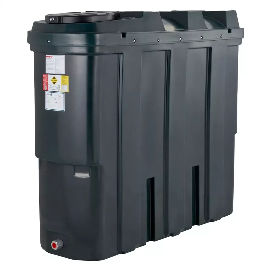 Deso 1250 Litre Slimline Bunded Oil Tank with Fitting Kit and Gauge - SL1250BT