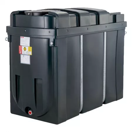 Deso 1550 Litre Slimline Bunded Oil Tank with Fitting Kit and Gauge - H1550BT