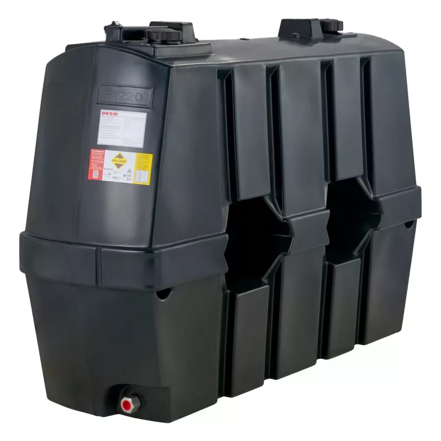 Deso 1200 Litre Slimline Single Skin Oil Tank with Fitting Kit - Deso R1220T