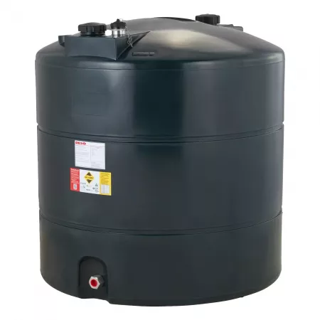Deso 1340 Litre Cylindrical Single Skin Oil Tank with Fitting Kit - Deso V1340T