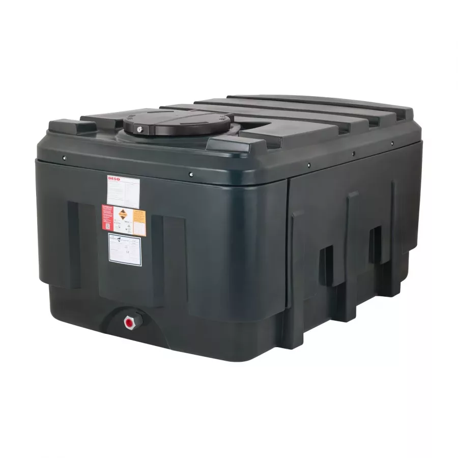 Deso 1200 Litre Low Profile Bunded Oil Tank with Fitting Kit and Gauge - LP1200BT