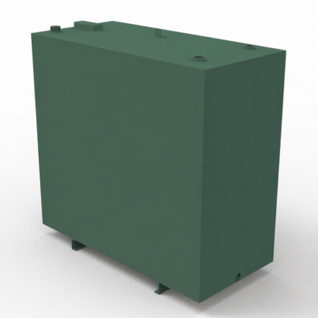 900 litre bunded steel oil tank channel runners