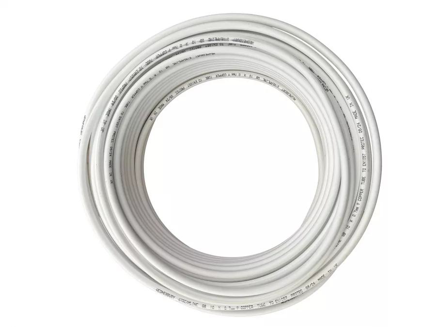 PVC Coated Oil Line 10mm Copper Pipe Work 25 Metre Coil - 10mm x 25m - Image 2