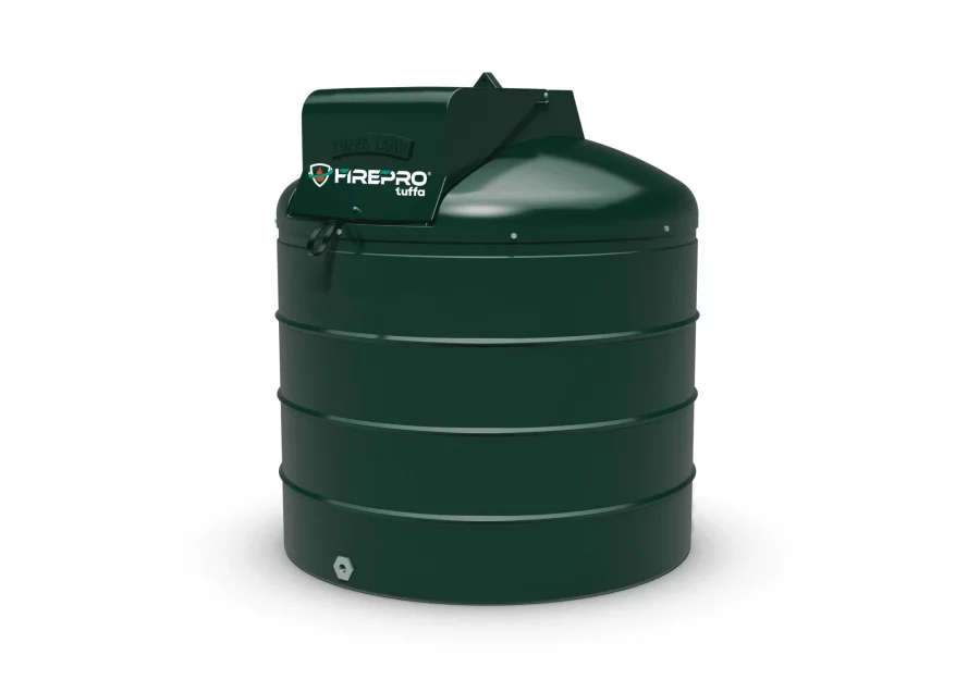 Tuffa 1200 Litre Plastic Bunded Fire Protected FirePro Oil Tank - 1400VBFP