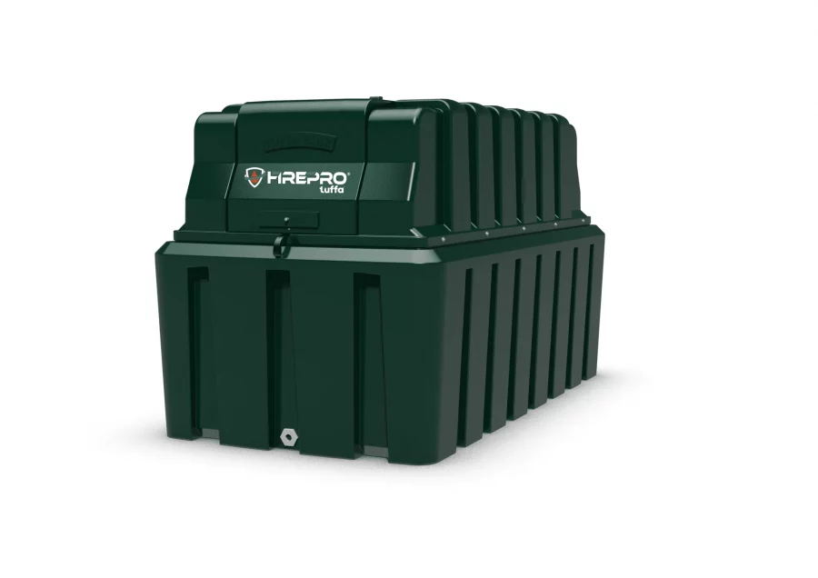 Tuffa 2500 Litre Plastic Bunded Fire Protected FirePro Oil Tank - 2500HBFP