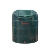 Atlantis 1300 Litre Vertical Bunded Plastic Oil Tank with Bottom Outlet Fitting Kit