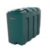 Atlantis 1750 Litre Slimline Bunded Plastic Oil Tank with Bottom Outlet Fitting Kit