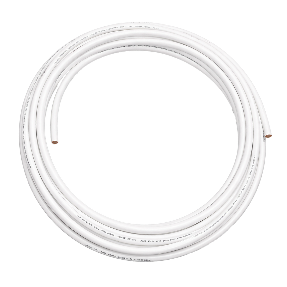 PVC Coated Oil Line 15mm Copper Pipe Work 25 Metre Coil - 15mm x 25m