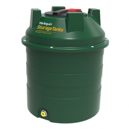 Harlequin 350 Litre Bunded Oil Tank with Bottom Outlet Fitting Kit - 350HQI