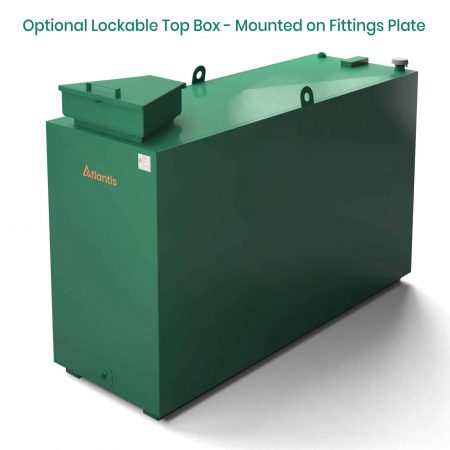 Atlantis 1650 litre oil tank top box on