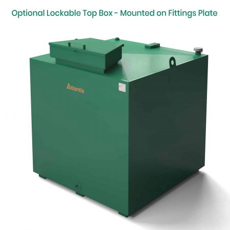 Atlantis 1750 litre oil tank top box on
