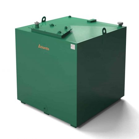 Atlantis 1750 litre square steel bunded oil tank with Imperium technology