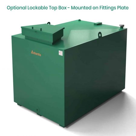 Atlantis 2350 litre oil tank side view