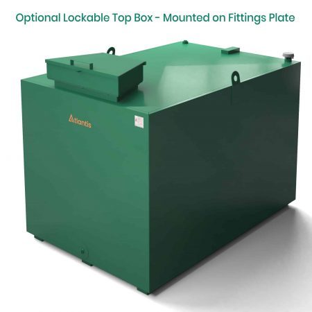 Atlantis 2650 litre oil tank side view