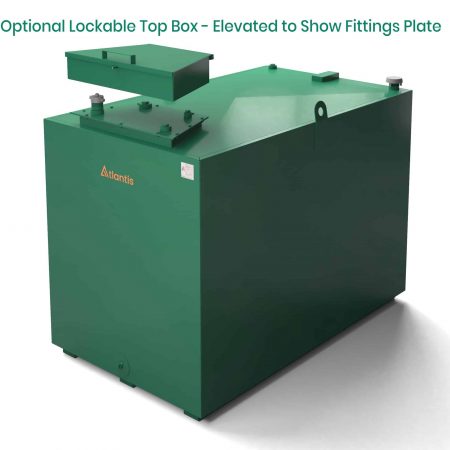 Atlantis 2050 litre oil tank side view